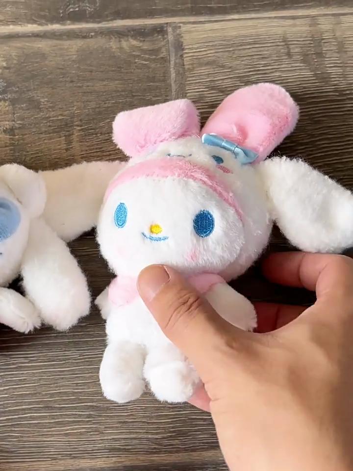 Cinnamoroll Kuromi Hello Kitty Melody Plush Keychain With Durable Material For Collectors And Fans
