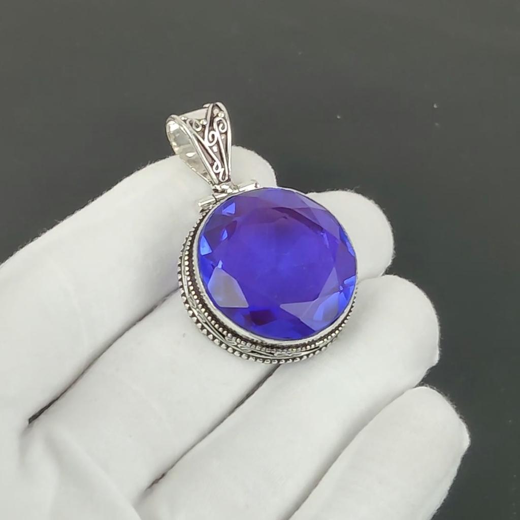 Amethyst Pendant, 925 Sterling Silver Handmade Jewelry, Amethyst Silver Pendant, Party Wear Jewelry For Women's, Pendant Valentine's Day Gift