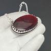 Red Flash Labradorite Gemstone Jewelry Necklace, Dyed Labradorite 925 Sterling Silver Charm Necklace For Wedding Gift, Necklace For Women