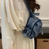 Denim Backpack Lightweight Casual Women Outdoor Sports Mini Backpack