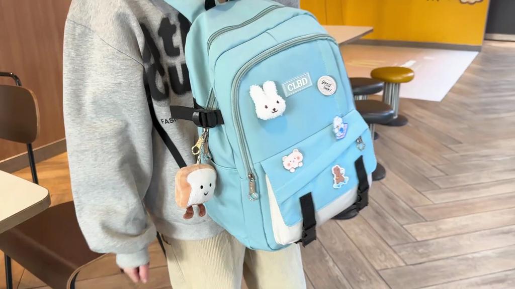 Student Schoolbag Junior Senior High School Large Capacity Backpack College Style Lightweight Backpack