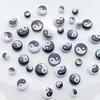 5Pcs Acrylic Taiji Bead For DIY Necklace Bracelet Earrings Jewelry Making Craft Accessories