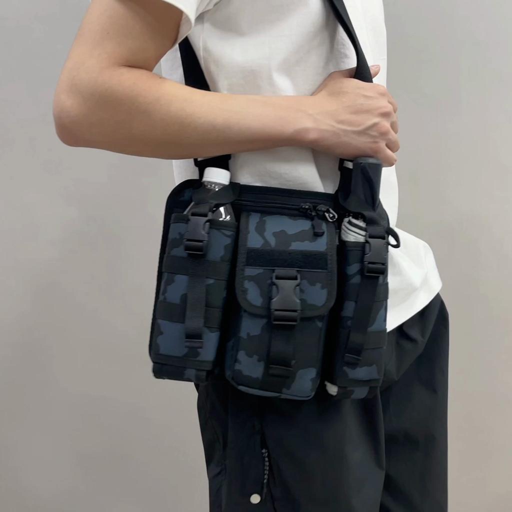 Large Capacity Men's Crossbody Bag Outdoor Sports Shoulder Bag Water Kettle Bag