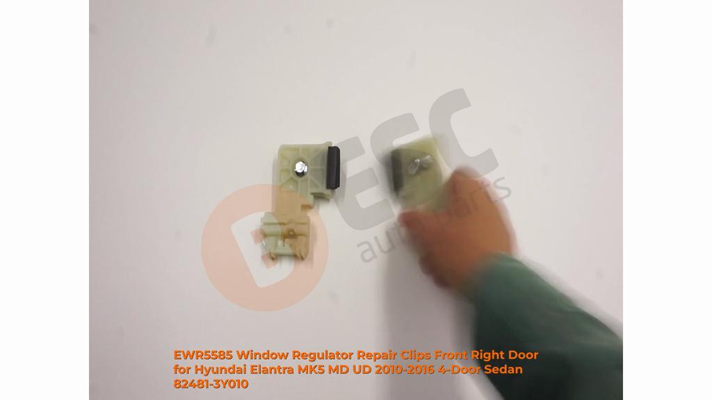 EWR5585 Window Regulator Repair Clips Front Right Door for Hyundai Elantra MK5 MD UD 2010-2016 4-Door Sedan 82481-3Y010