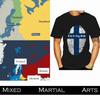 Finland Sisu My Dna Fingerprint MMA Kick Boxing UFC Muay Thai T-Shirt Graphic Retro Vintage 3D Print Men Women Unisex Short Sleeve Round Neck