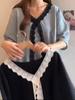 Fashionable Lace Splicing Short-sleeved T-shirt for Women Summer New Korean Style Casual Loose Mid-length T-shirt Top