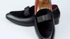 Italian Dress Mens Shoes Male Flats Leather Loafers for Men Black Red Suede Loafers Men Formal Wedding Shoes