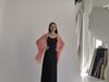 70*200cm Elegant Shawl Wrap for women Formal, Lightweight Sheer Chiffon, with Rhinestones and Silver Wire