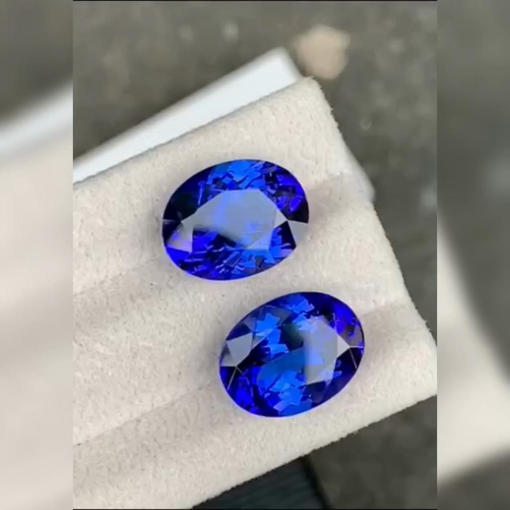 Natural Tanzanite Gemstone Lot, Loose Oval Cut Stone, AAA+ Tanzanite Gemstone Lot.