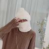 Winter Plush Mongolia Hat Female Cycling Ear Protection Cap scarve Hat All-In-One Thickened Warm Versatile Fashion Hat