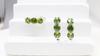 Set di gioielli raffinati in argento S925 con chiusura Classica Peridoto Naturale, orecchini e anello con pietre preziose autentiche, per regali di compleanno e anniversario per Donna
