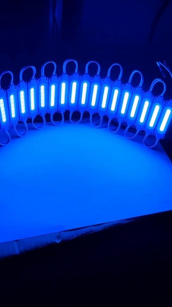 10 STK Engros Vanntett DC 12V IP65 Flerfarget Led Modul COB Lys Bakgrunnslys Butikk Banner Julepynt Varm Hvit
