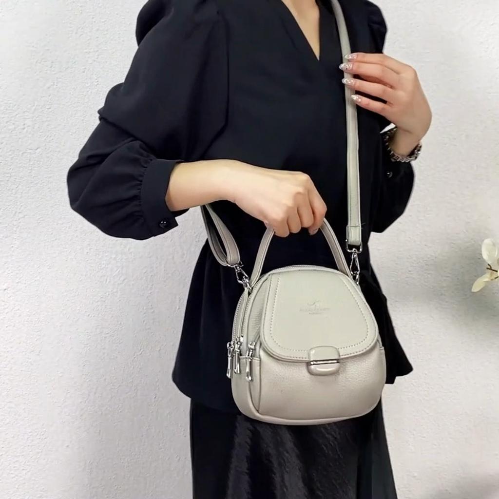 Mobile Phone Bag Mother Bag Large Capacity Multi-Layer PU Shoulder Crossbody Bag