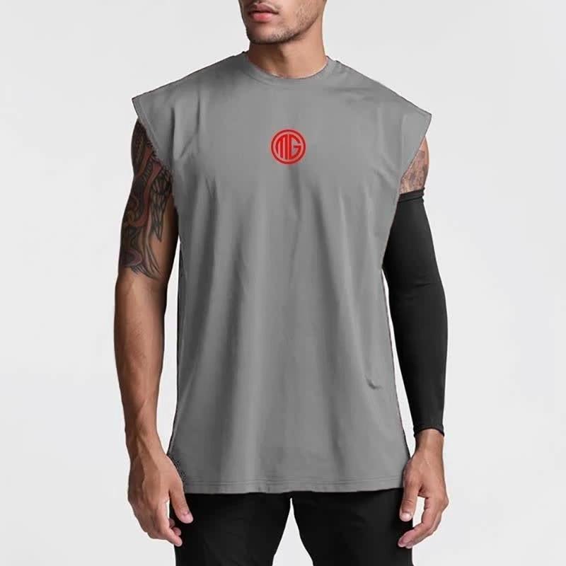 Muscleguys Men Summer Bodybuilding Fitness  Tank Tops Breathable Men Gyms Clothing Training Shirt