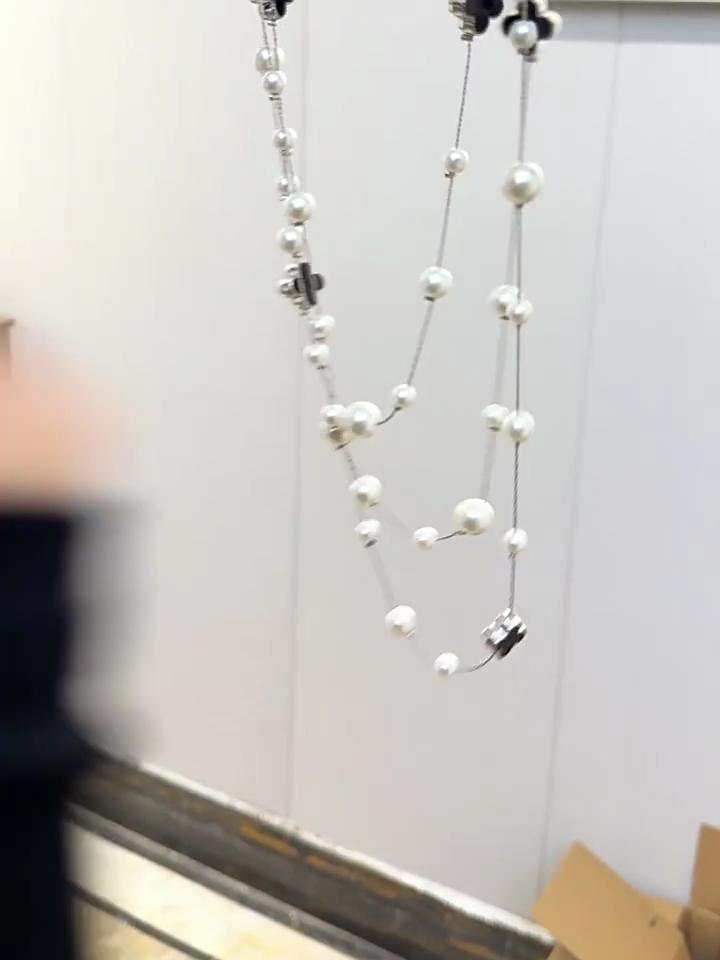 Fashion Multi-layer Sweater Chain Versatile High-grade Sense of Temperament Necklace Clothes Accessories Pendant Waist Chain