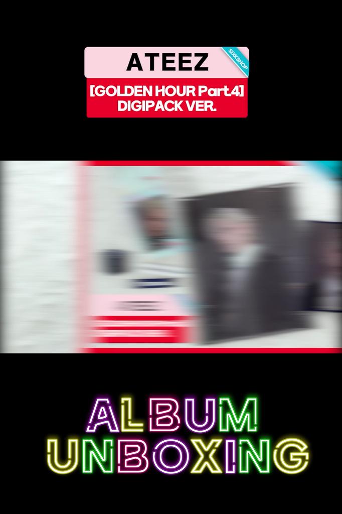 [Precomandă] ATEEZ [GOLDEN HOUR : Partea 4] ALBUM FOTOCARD VER. (Beneficiu online)