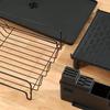 Dish Drainage Rack Carbon Steel Double-layer Retractable Cup And Cutting Board Holder Bowl Plate Tableware Sink Kitchen Utensil Drying Organizer