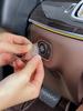 2 autocollants emblèmes tête de fantôme pour voiture, autocollants emblèmes crâne pour interrupteur d'allumage de voiture, adaptés aux accessoires de décoration de voiture