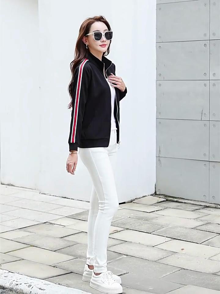New Autumn And Winter Half Turtleneck Zipper Long-sleeved Jacket For Women Loose Casual Middle-aged Sweatshirt Baseball Uniform