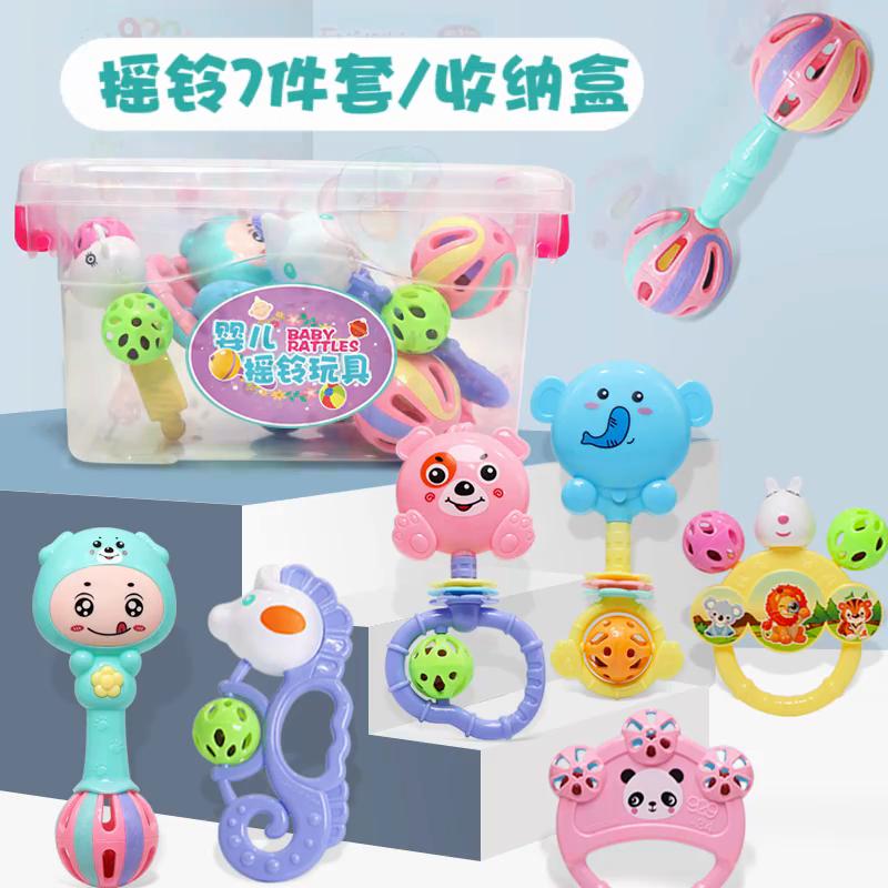 Leichte und strapazierfähige Babysocken mit Rasseln Spielzeug für Jungen und Mädchen