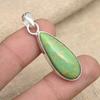 Incrível pingente de joia de prata esterlina 925 feito à mão com pedra preciosa turquesa de cobre verde para ela