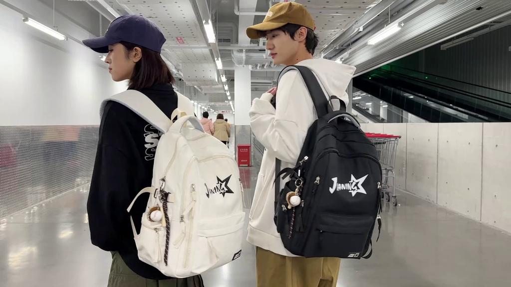 Backpack Men's Large Capacity Computer Travel Backpack Female Junior High School Student Schoolbag