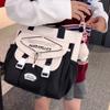 Barevné bloky Taška přes rameno Dámská velká kapacita Tote Taška Lehká kabelka Studentská crossbody taška