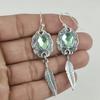 Amazing Mystic Topaz Gemstone Earrings, 925 Sterling Silver Earring, Handmade Boho Silver Jewelry Dangle Earrings, Gift For Mom