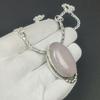 Rose Quartz Necklace, Rose Quartz Gemstone, 925 Sterling Silver Necklace, Rose Quartz Jewelry For Women, Rose Quartz Necklace For Gifts