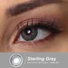 FreshGo Professional Colored Contact Lenses Enlarge Eyes 3-tone Color Eye Lens Colored Contact Lens for Eyes 1 Pair Contact Lenses