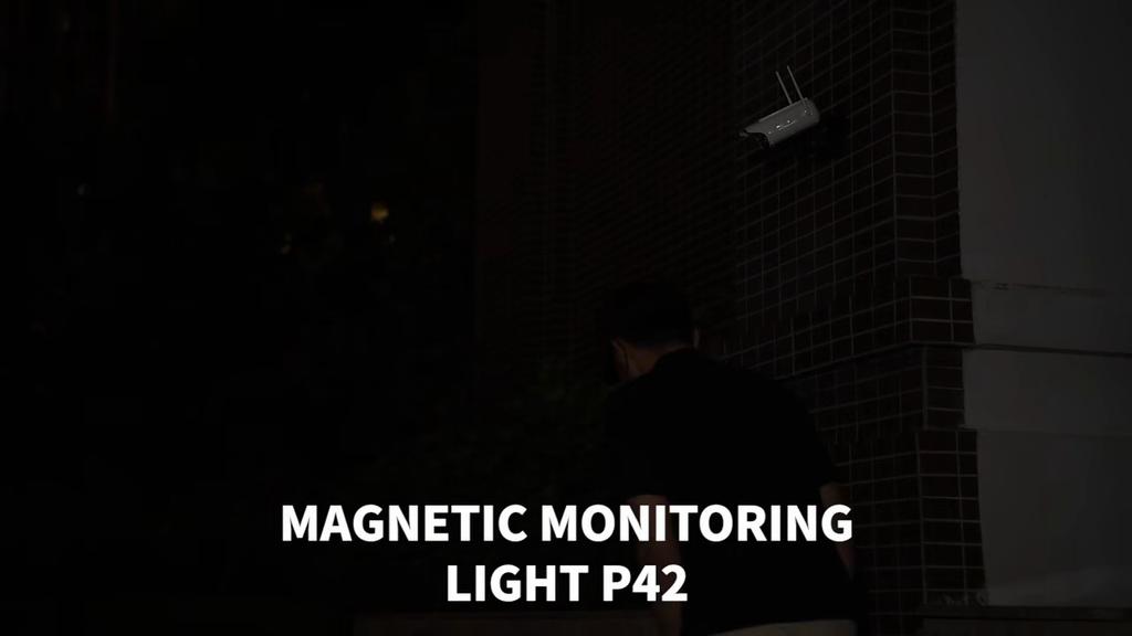 Magnetic Solar Motion Sensor Light Outdoor, 3 Modes Type-C Charging Security Lamp with Dummy Camera & Adjustable Angle