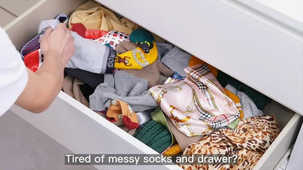 24 Compartment Fabric Drawer Organizer Foldable Zipper Closet Storage Box Socks Underwear Tie Storage Dividers Space Saving Organizer for Bedroom