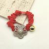 Fresh and Elegant Butterfly Hair Rope with High Elasticity, Sweet Camellia Hair Bun, Headdress, Back of Head Bun Hair Ring
