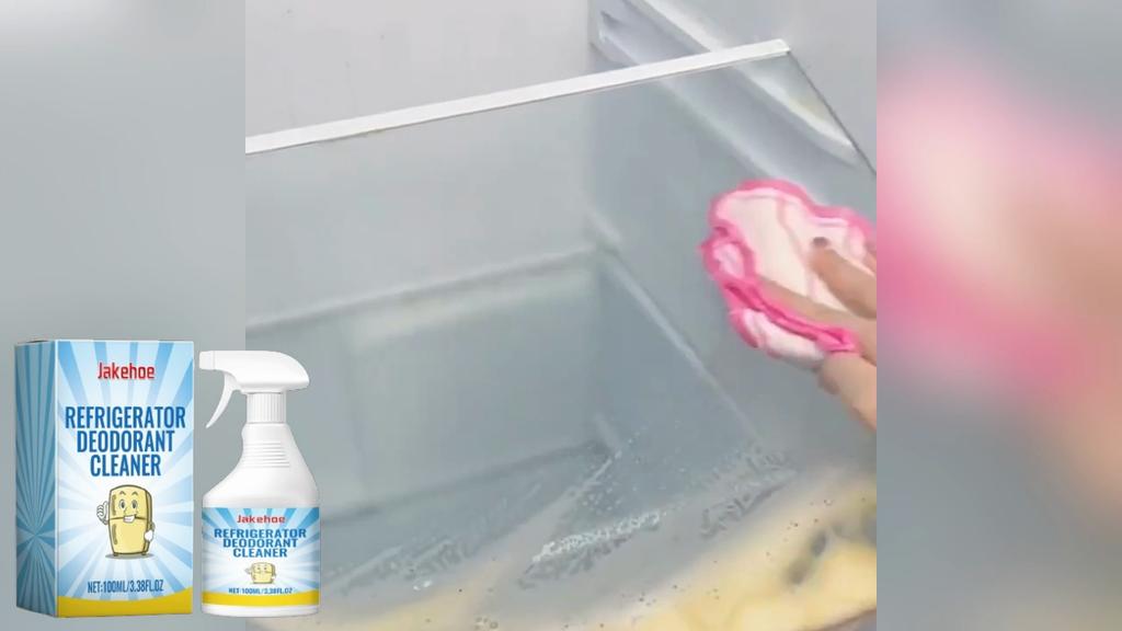 Jakehoe Kühlschrank Desodorierender Reiniger Gefrierschrank Geruchsentferner Kühlschrank Schnelle Geruchsentfernung Reinigungsspray