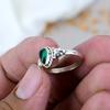 Green Onyx 925 Sterling Silver Pear Gemstone Green Stone Handmade Jewelry Ring For Women