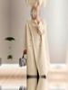 Women's Long, Loose-fitting, Elegant, Slim-fitting, and Stylish Coat for Autumn and Winter.