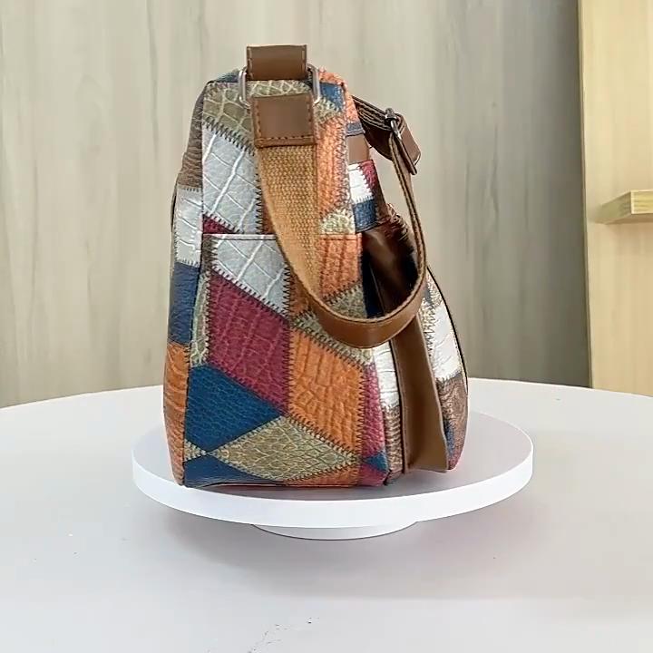 Yogodlns Women's Elegant Vintage Crossbody Bag Trendy HandBag Fashion Multi-pockets Shoulder Bag All-match Retro Crossbody Bag for Daily