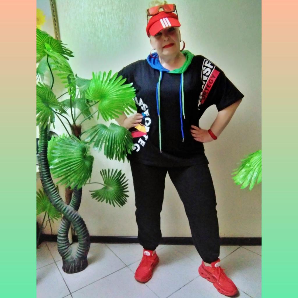 EBANKU Joggingbroek met zakken voor dames, effen trainingspak, slobberige broek met elastische taille voor ongedwongen hiphop, gym en joggen, Zwart, M