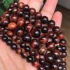 Natural Red Tiger Eye Stone 15 Inch Round Beads For Jewelry Making 4/6/8/10/12mm Beads