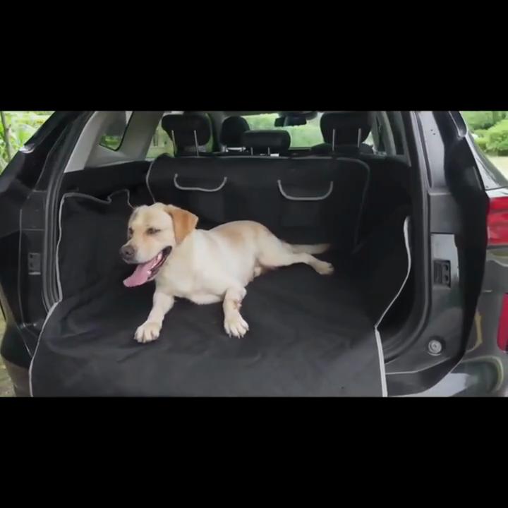 SUV Cargo Liner for Dogs Pet Cargo Cover Dog Seat Mat for SUVs Sedans Vans with Bumper Flap Protector Non-Slip Large Size