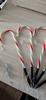 Outdoor Christmas Pathway Lights Candy Cane with Stakes for Yard Lawn Garden Decorations Holiday New Year Festival Decor