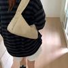 Yogodlns Vintage Solid Color Rivet Women's Underarm Bag Lightweight Portable PU Leather Shoulder Bag for Travel, Beach & Casual Outings