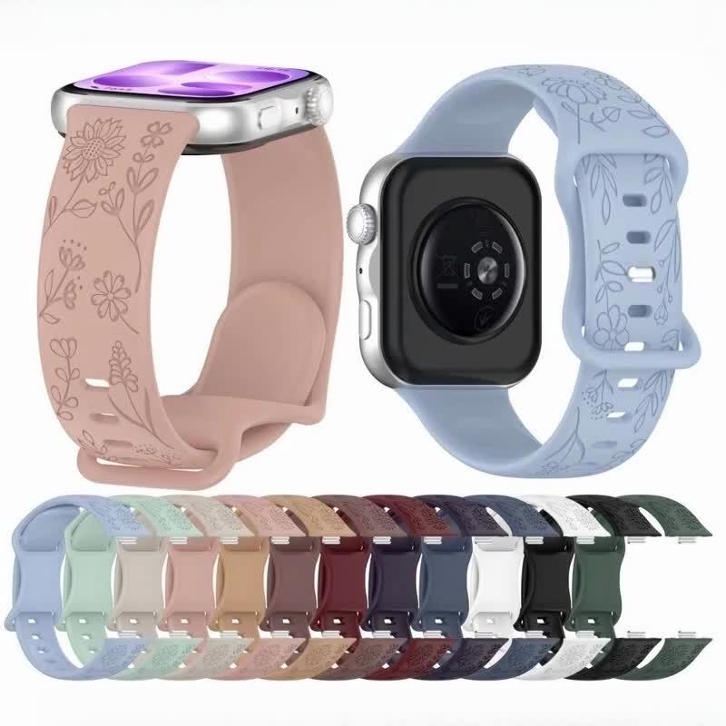 Silicone Engraved Women Strap For Huawei Fit5 5Pro Band Replacement Wristband for Huawei Fit4 4Pro 3 Bracelet Band Accessories