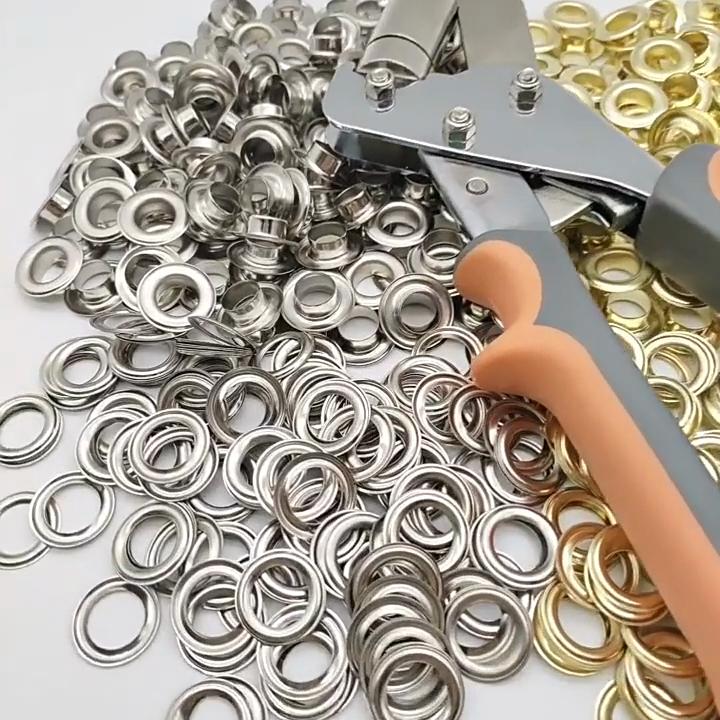 10mm Eyelet Hand Pressure Pliers Installation Tool Manual Set Tarpaulin Metal Eyelets Grommet Pliers