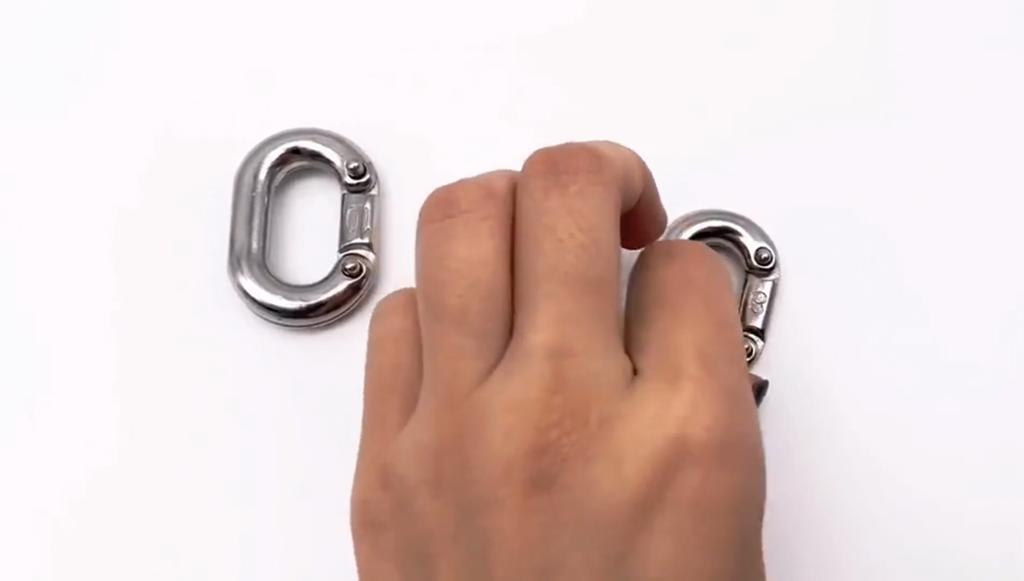 Stainless Steel 316 Chain Link Chain Card Chain Link Buckle 