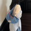 Denim Bag Large Capacity Crossbody Bag Women Tote Bag Commuter Shoulder Bag