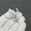 Buffalo Skull Pendant, 925 Sterling Silver Handmade Pendant, Antique Pendant, Vintage Chain Pendant Necklace, Anniversary Gift For Love
