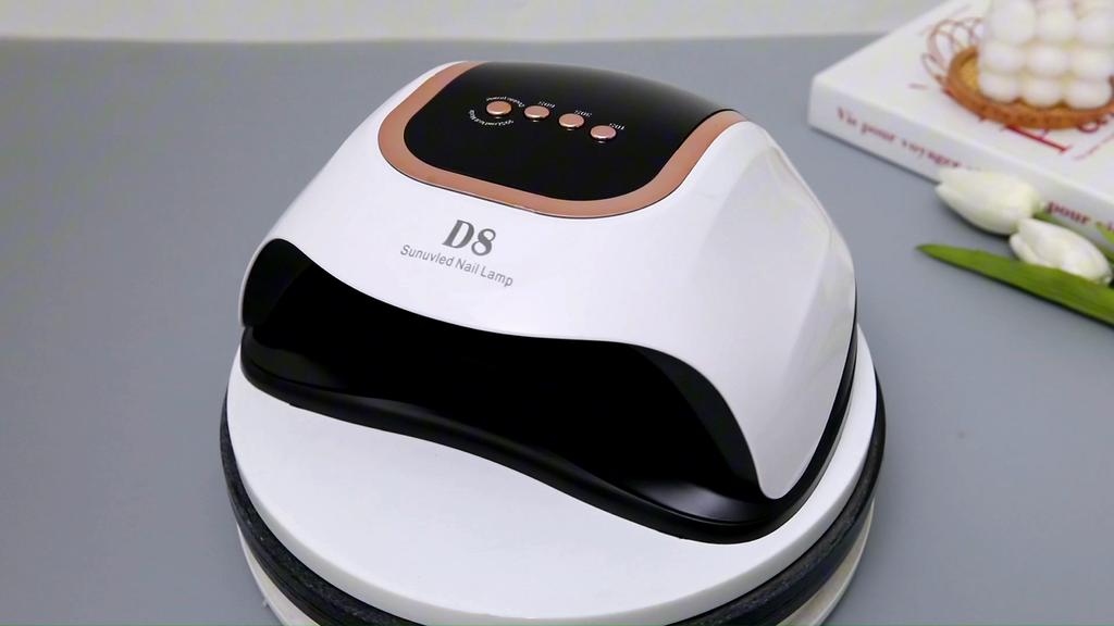 D8 208W 66LEDS UV LED Nail Dryer For Drying Gel Polish Portable Design Nail Lamp With Motion Sensing Nail Art Manicure Tools