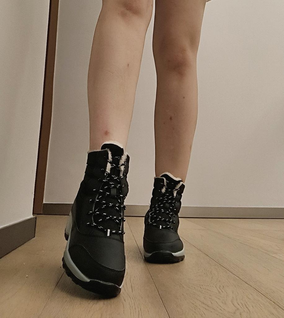 Lvptsh Stivali Da Neve Uomo Donna – Impermeabili, Foderati In Pelliccia, Antiscivolo, Scarponi Trekking Invernali, Nero EU44