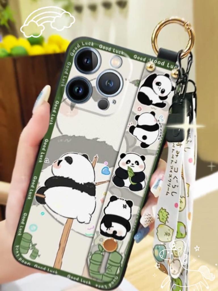 Phone Holder Dirt-resistant Phone Case For Oukitel C25 Cute Waterproof Silicone Wristband Kickstand Anti-knock Cartoon